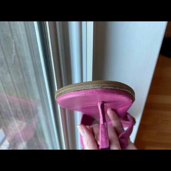 Taryn Rose Flower Sandals in Soft, Supple Pink Suede, Hello Summer - Picture 9 of 13